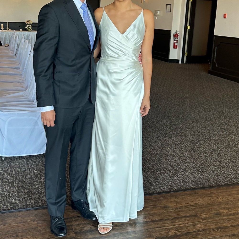 White bridal dress